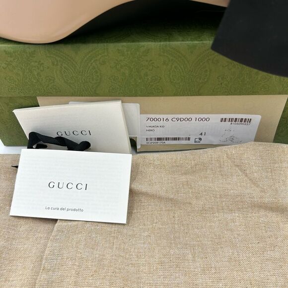 Women’s Gucci, Leather GG Blondie, 55 mm ankle boots size 41 made in Italy - Picture 11 of 12